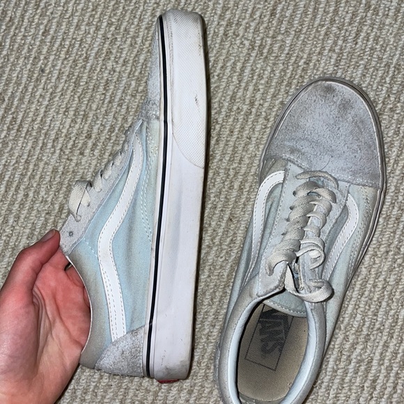 Baby Blue suede old school vans - Picture 3 of 6